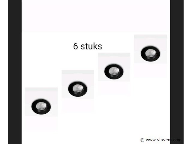 6 stuks, inbouwspots orbit - afbeelding 1 van  2