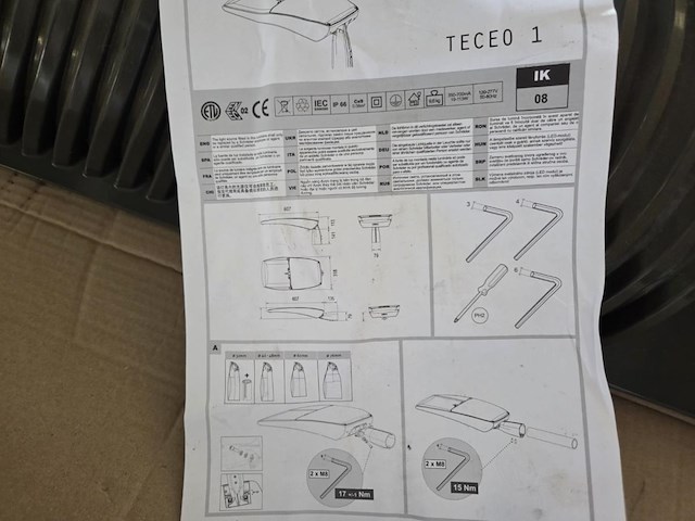 6 stuks straatverlichting led schreder teceo 1 - afbeelding 6 van  8
