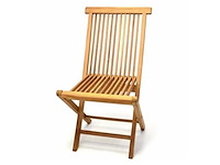 6 stuks vouwstoel in teak