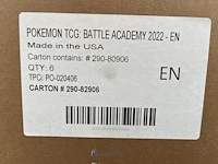 6 tcg-spellen battle academy 2022 pokémon - engelstalig - afbeelding 2 van  10