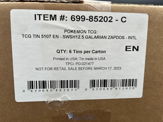 6 tcg-tins crown zenith galarian zapdos pokémon - engelstalig - afbeelding 2 van  10