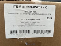 6 tcg-tins crown zenith galarian zapdos pokémon - engelstalig - afbeelding 2 van  10