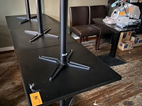 6 terrastafels zwarte kleur - afbeelding 1 van  3