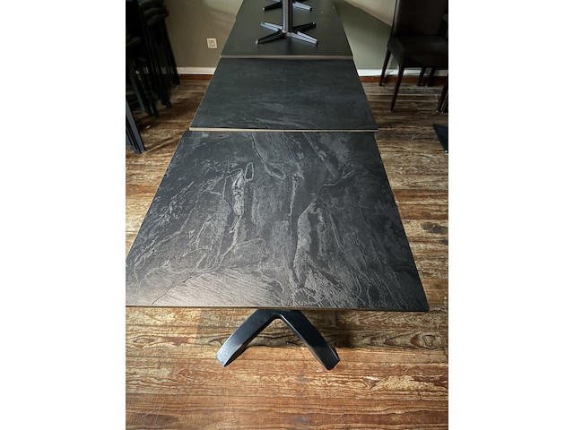 6 terrastafels zwarte kleur - afbeelding 3 van  3