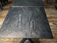 6 terrastafels zwarte kleur - afbeelding 3 van  3