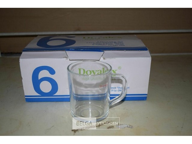 6 theeglazen - afbeelding 1 van  1