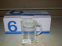 6 theeglazen - afbeelding 1 van  1