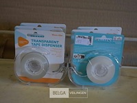 6 transparant plakbandset 18mm x33m - afbeelding 1 van  2