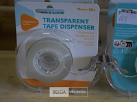 6 transparant plakbandset 18mm x33m - afbeelding 2 van  2