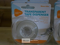 6 transparant plakbandset 18mm x33m - afbeelding 2 van  2