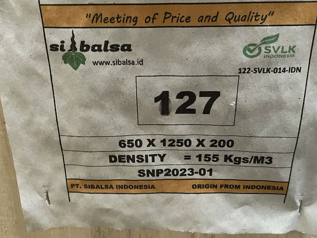 6 verlijmde balsa blok - afbeelding 5 van  5