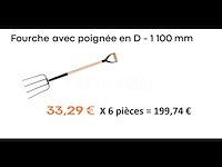 6 vorken met d-handvat