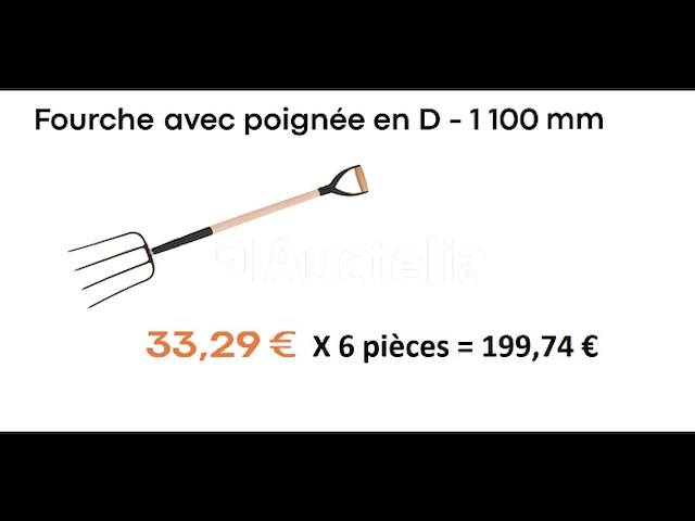 6 vorken met d-handvat - afbeelding 1 van  1