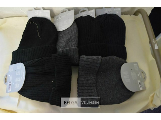6 wintermutsen mannen div. kleuren - afbeelding 1 van  5