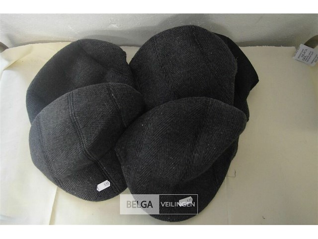 6 wollen petten voor mannen - afbeelding 1 van  3