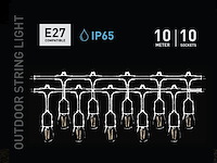 6 x 10 meter e27 waterdicht prikkabel koppelbaar - afbeelding 9 van  9