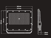 6 x 100w 3000k led breedstralers met lens waterdicht - afbeelding 6 van  8