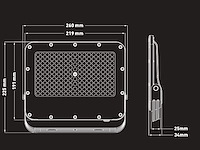 6 x 100w 5000k led floodlight with lens waterproof - afbeelding 6 van  7