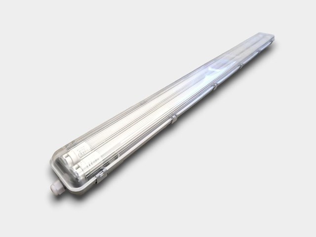 6 x 120cm dubbele led tl t8 armaturen waterdicht - afbeelding 1 van  9