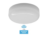 6 x 12w 4000k opbouw led panelen waterdicht brandwerend met sensor - afbeelding 1 van  7