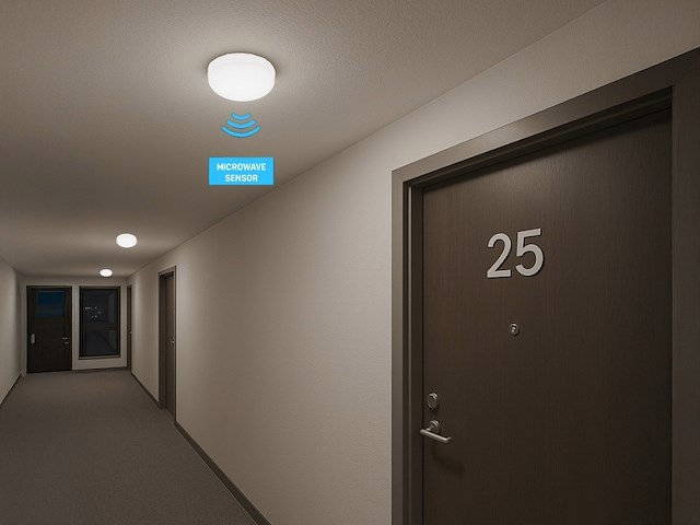 6 x 12w 4000k surface-mounted led panel waterproof fire-resistant with sensor - afbeelding 3 van  5