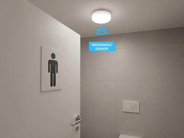 6 x 12w 4000k surface-mounted led panel waterproof fire-resistant with sensor - afbeelding 4 van  5