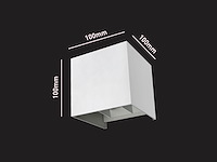 6 x 12w led wit wandlamp kubus duo licht verstelbaar waterdicht - afbeelding 7 van  9