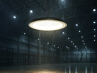 6 x 150w 3000k led ufo highbay slim waterdicht met lens - afbeelding 2 van  8