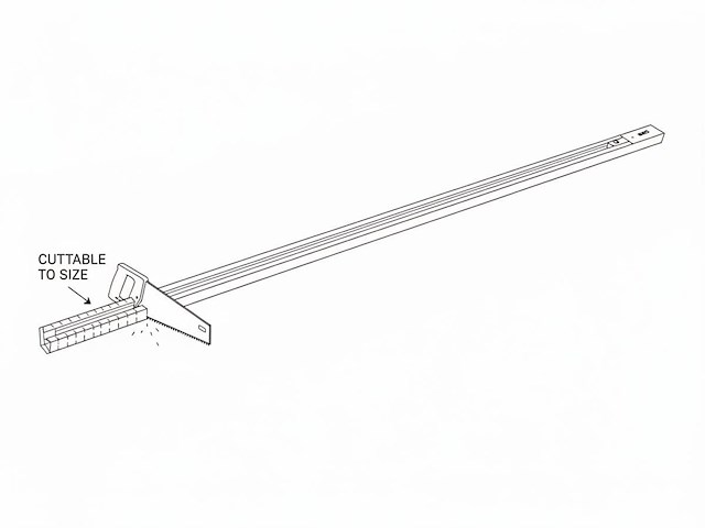 6 x 2 meter rail voor 1 fase 2 draden railsystem met doorverbinder wit - afbeelding 4 van  4