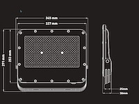 6 x 200w 3000k led breedstralers met lens waterdicht - afbeelding 6 van  8