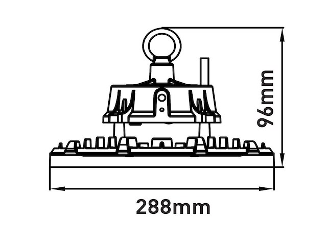 6 x 200w 6500k pro led ufo highbay waterdicht - afbeelding 6 van  7