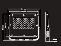 6 x 30w 5000k led floodlight with lens waterproof - afbeelding 4 van  6