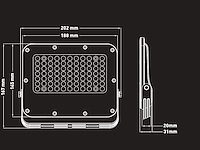6 x 50w 5000k led breedstralers met lens waterdicht - afbeelding 5 van  7