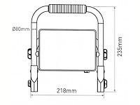 6 x 50w werklamp led 3in1 kleur cct breedstraaler waterdicht met voet - afbeelding 9 van  9