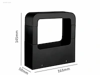 (6 x) 6 x 10w led zand zwart tuinlamp 14.5cm warm... - afbeelding 9 van  10