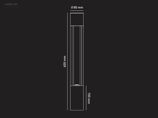 (6 x) 6 x staande tuinlamp 60cm gu10 fitting... - afbeelding 6 van  6