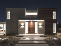 6 x 6w led ovaal wandlamp zes licht zand wit warm wit waterdicht - afbeelding 4 van  8