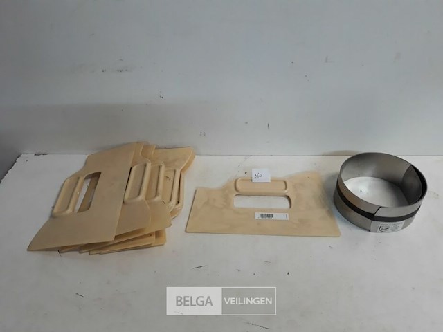 6 x aandrukspatel + band op rol 2m inox - afbeelding 1 van  3
