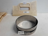 6 x aandrukspatel + band op rol 2m inox - afbeelding 3 van  3