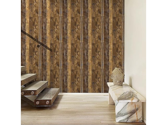 6 x abyssaly zelfklevende meubelfolie houtlook - afbeelding 2 van  6