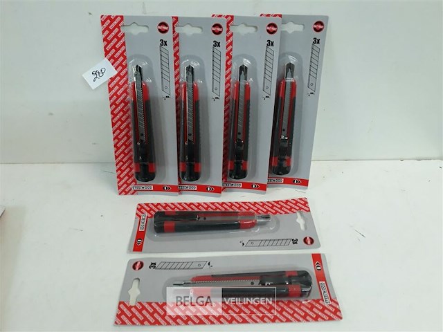 6 x afbreekmes 9 mm - afbeelding 2 van  3