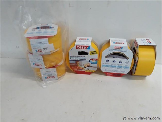 6 x afplaktape extra 33mx50mm - afbeelding 1 van  2