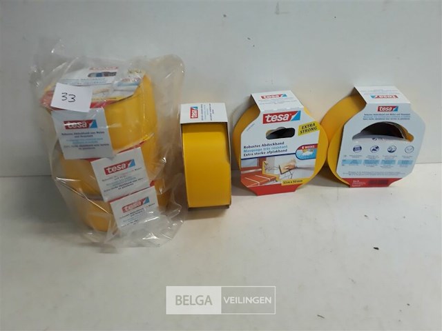 6 x afplaktape extra 33mx50mm - afbeelding 2 van  3