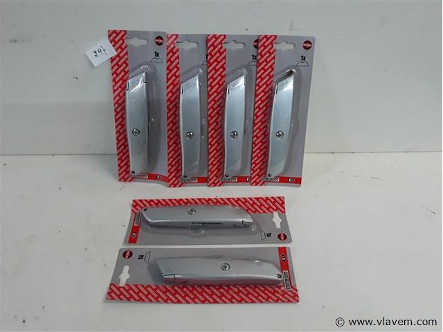 6 x alu mes uitschuifbaar - afbeelding 1 van  2