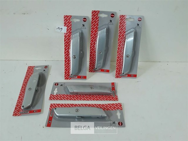 6 x alu mes uitschuifbaar - afbeelding 1 van  3