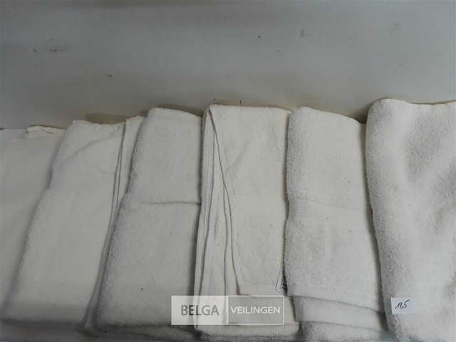 6 x badhanddoek 70x140 cm wit - afbeelding 3 van  3