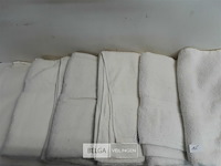 6 x badhanddoek 70x140 cm wit - afbeelding 3 van  3