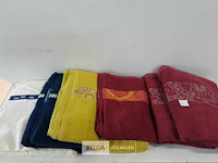 6 x badhanddoek mix kleuren 70x140 cm