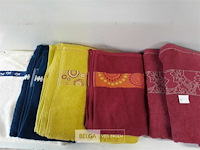 6 x badhanddoek mix kleuren 70x140 cm - afbeelding 3 van  3