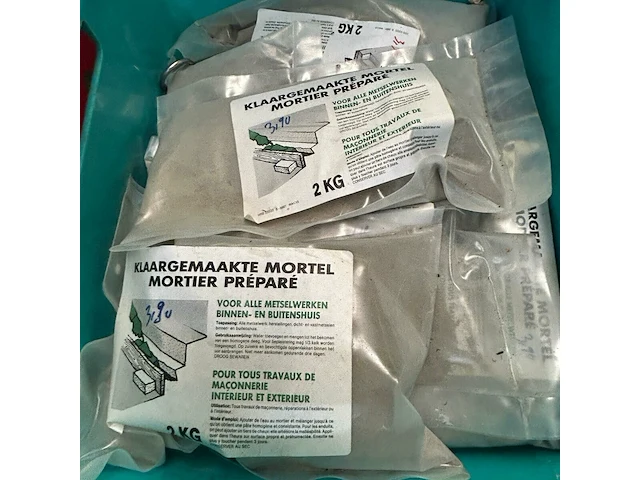 6 x bak mortel/cement/pleister - afbeelding 6 van  8